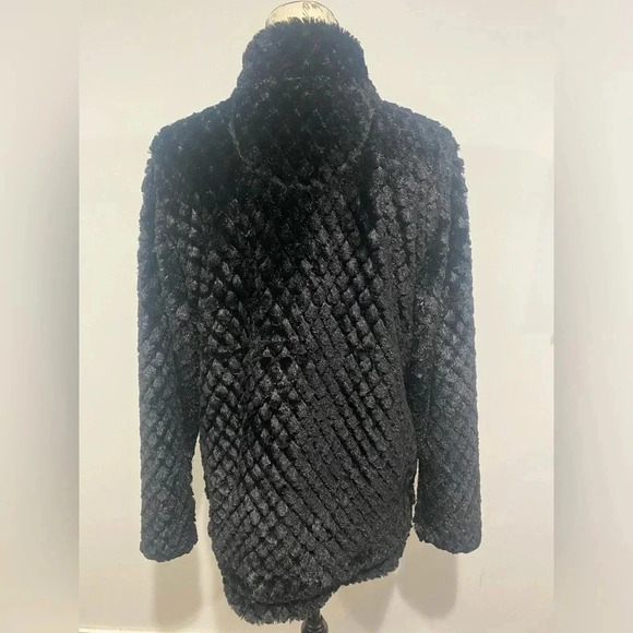 Simply Southern Womens Simply Fuzzy Quarter Zip Pullover Black Size Medium - Picture 3 of 8